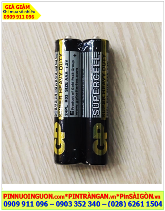 GP 24PL-2S2/R03 _Pin đũa AAA 1.5v GP Supercell 24PL-2S2/R03 Super Heavy Duty /Gói 2viên